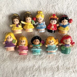 Disney Fisher Price Little People Princess Lot Of 10 Belle Cinderella Aurora